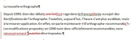La révision effectuée exclusivement en français (ou autre langue). Ici, la révision a été effectuée à l'aide du suivi des modifications dans Word.